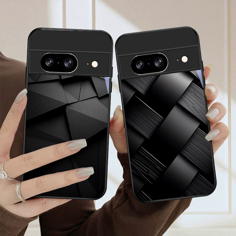 Google Pixel 9 Pro - Dunkle geometrische Textur für Google Pixel
