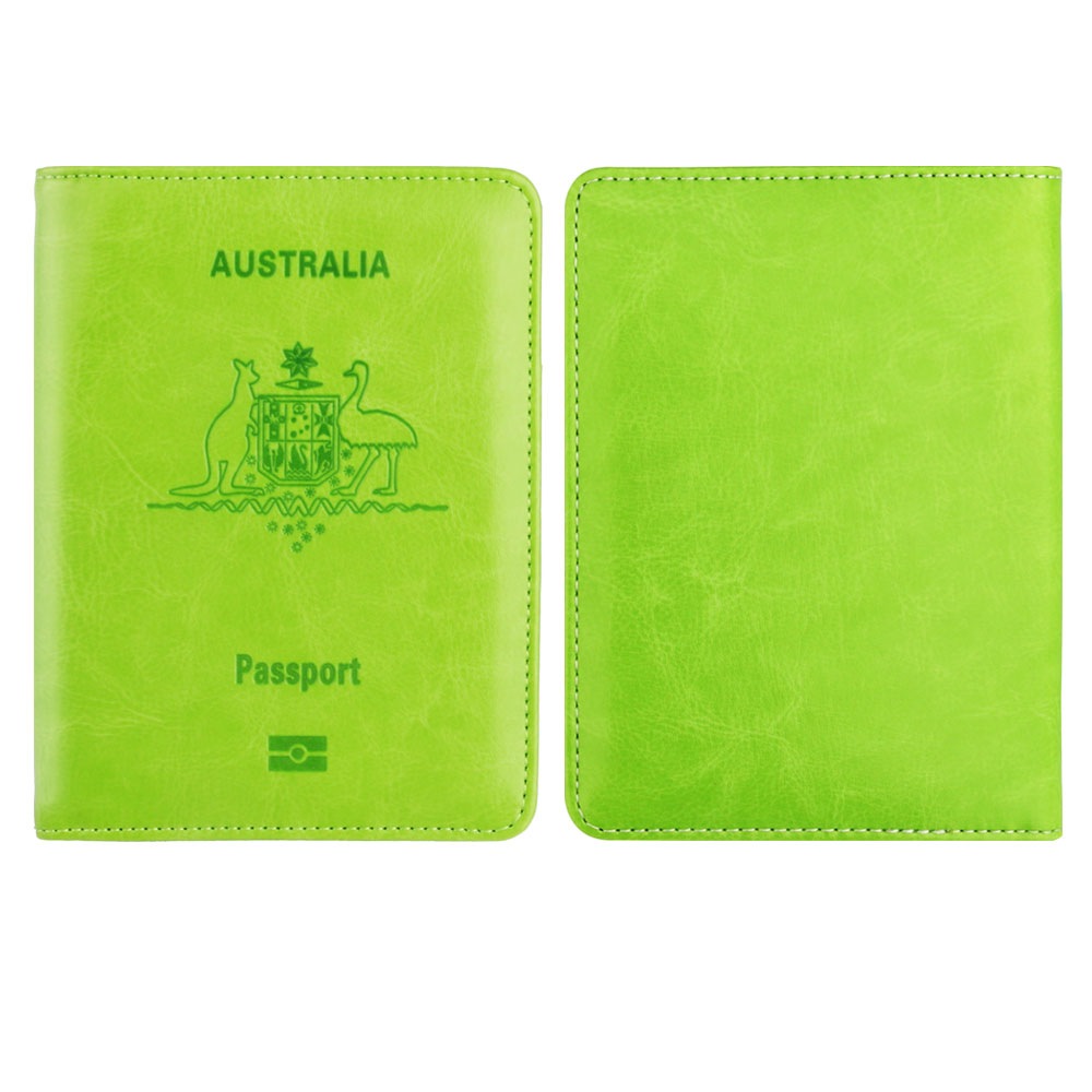 Kunden spezifischer Name Austr – Leather Passport Cover Bewertung und Preis